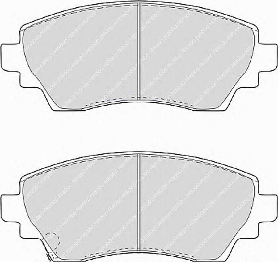 Ferodo FSL1391 - Kit de plaquettes de frein, frein à disque cwaw.fr