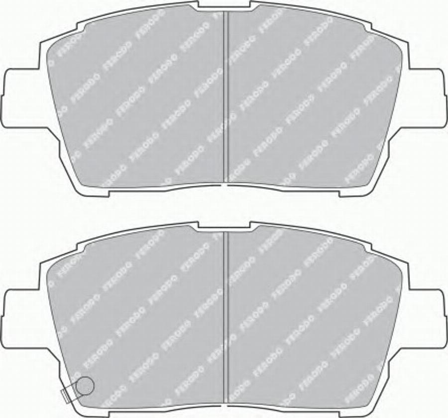 Ferodo FSL1392 - Kit de plaquettes de frein, frein à disque cwaw.fr