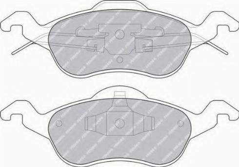 Ferodo FSL1318 - Kit de plaquettes de frein, frein à disque cwaw.fr