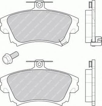 Ferodo FSL1384 - Kit de plaquettes de frein, frein à disque cwaw.fr