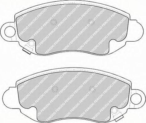 Ferodo FSL1381 - Kit de plaquettes de frein, frein à disque cwaw.fr