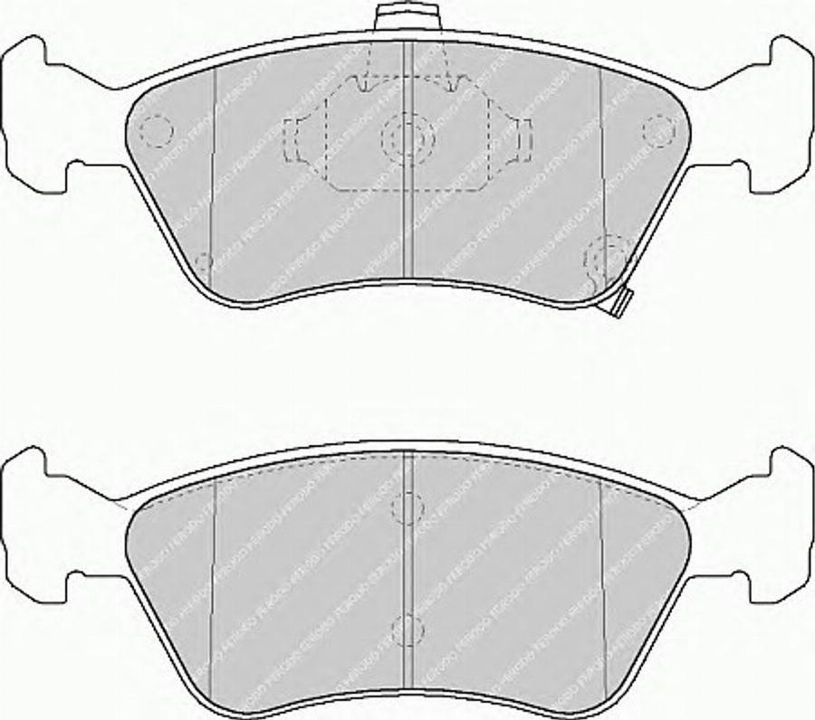 Ferodo FSL1321 - Kit de plaquettes de frein, frein à disque cwaw.fr