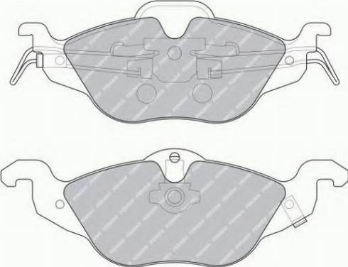 Ferodo FSL1293 - Kit de plaquettes de frein, frein à disque cwaw.fr