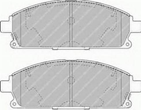 Ferodo FSL1263 - Kit de plaquettes de frein, frein à disque cwaw.fr