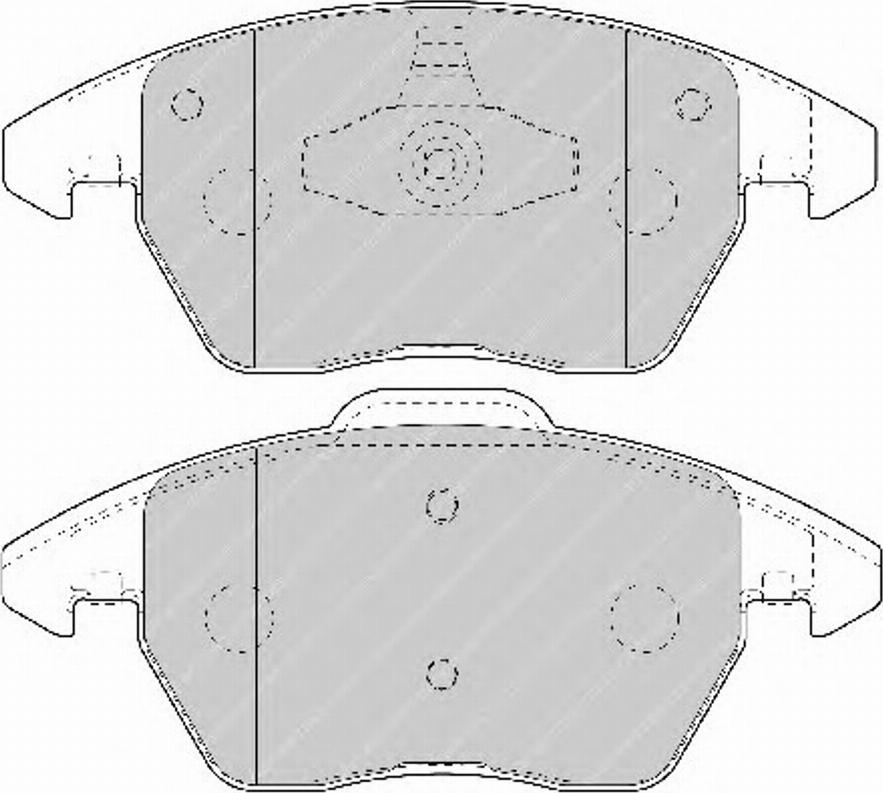 Ferodo FSL1728 - Kit de plaquettes de frein, frein à disque cwaw.fr