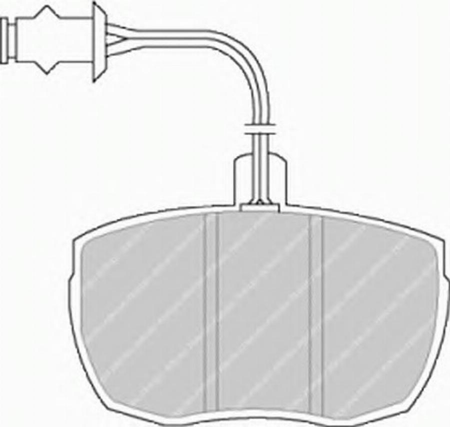 Ferodo FSL841 - Kit de plaquettes de frein, frein à disque cwaw.fr