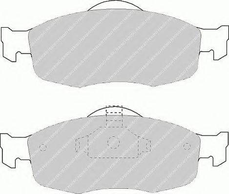 Ferodo FSL884 - Kit de plaquettes de frein, frein à disque cwaw.fr