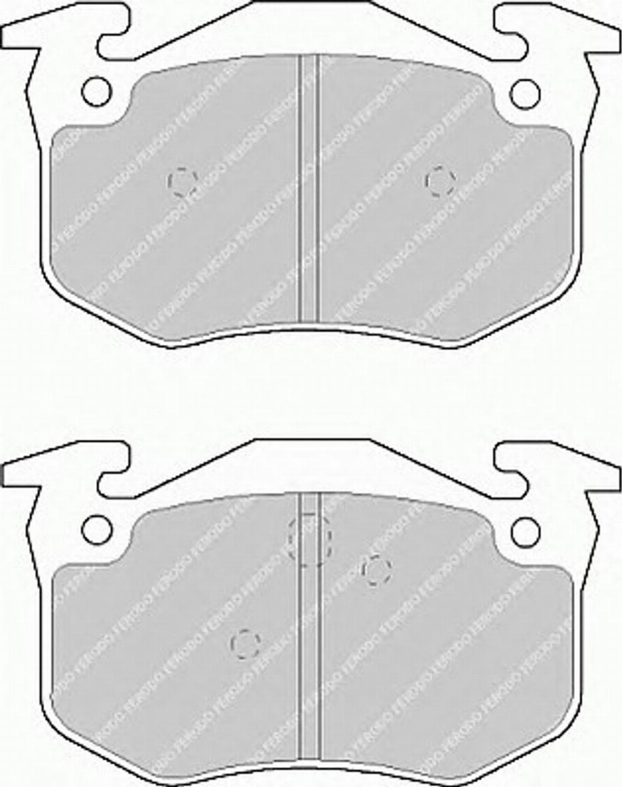 Ferodo FSL877 - Kit de plaquettes de frein, frein à disque cwaw.fr