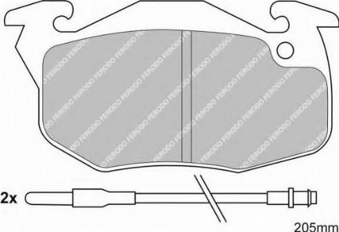 Ferodo FSL393 - Kit de plaquettes de frein, frein à disque cwaw.fr