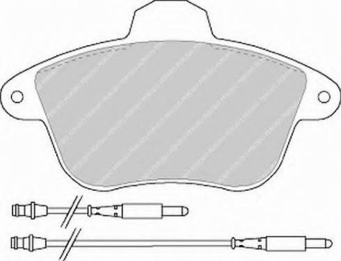 Ferodo FSL746 - Kit de plaquettes de frein, frein à disque cwaw.fr