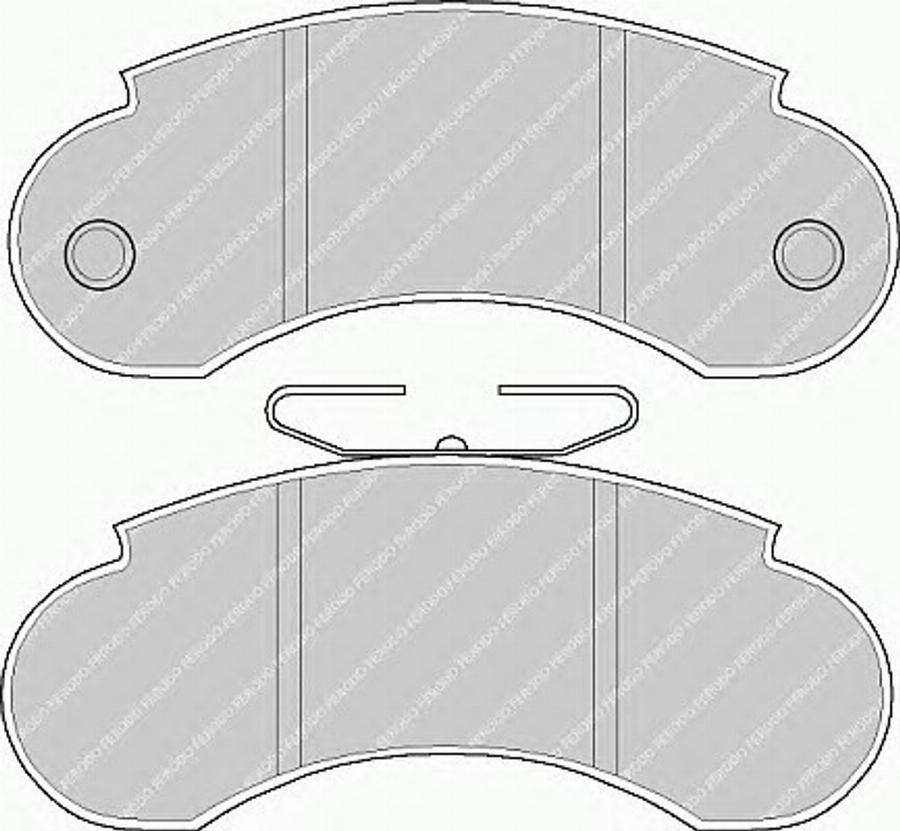 Ferodo FSL752 - Kit de plaquettes de frein, frein à disque cwaw.fr