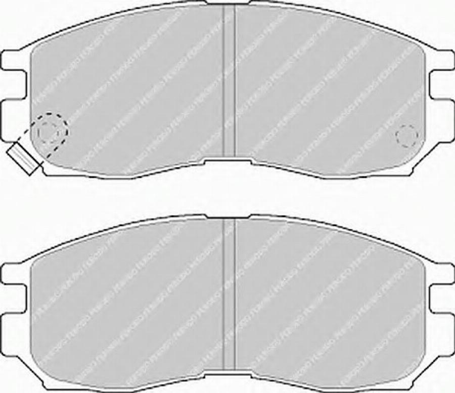 Ferodo FSL764 - Kit de plaquettes de frein, frein à disque cwaw.fr