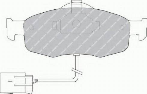 Ferodo FSL766 - Kit de plaquettes de frein, frein à disque cwaw.fr