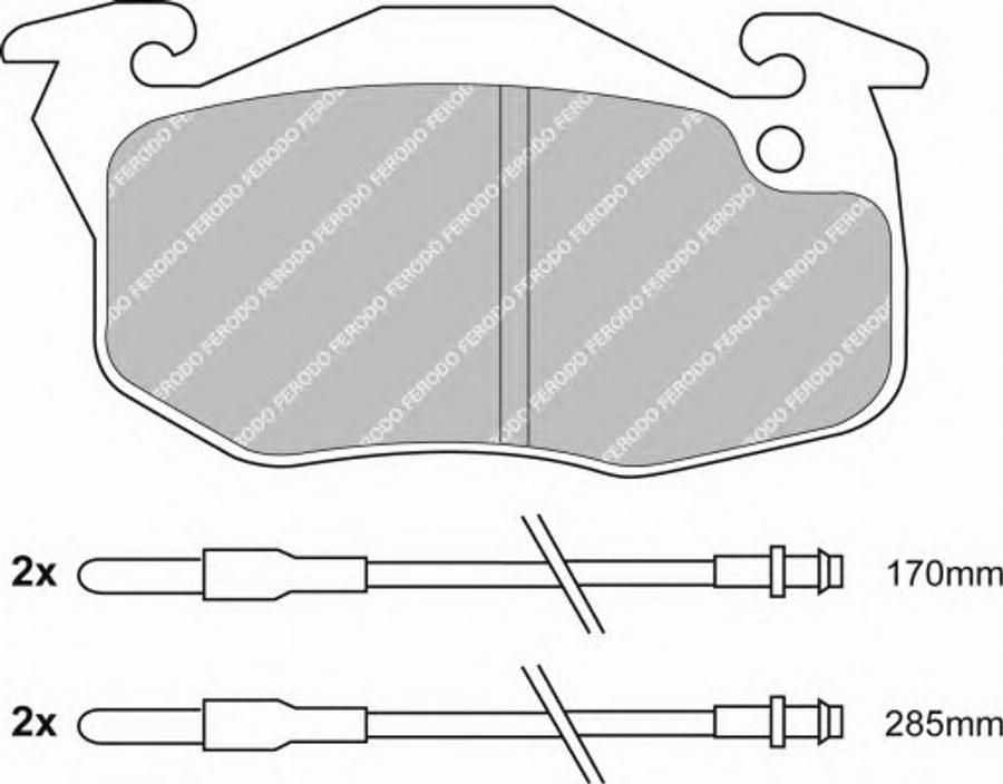 Ferodo FSL730 - Kit de plaquettes de frein, frein à disque cwaw.fr