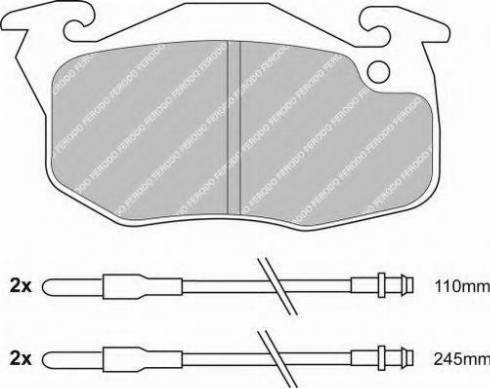 Ferodo FSL729 - Kit de plaquettes de frein, frein à disque cwaw.fr