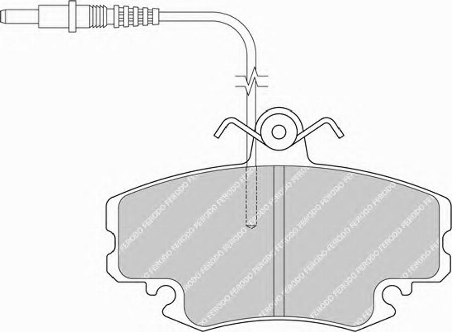 Ferodo FSL720 - Kit de plaquettes de frein, frein à disque cwaw.fr