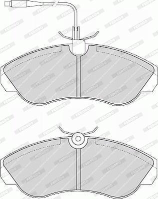 Ferodo FVR968 - Kit de plaquettes de frein, frein à disque cwaw.fr