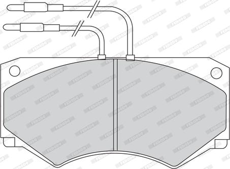 Ferodo FVR492 - Kit de plaquettes de frein, frein à disque cwaw.fr