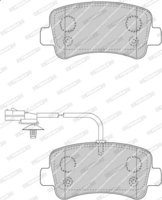 Ferodo FVR4348 - Kit de plaquettes de frein, frein à disque cwaw.fr