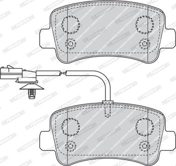 Ferodo FVR4348 - Kit de plaquettes de frein, frein à disque cwaw.fr