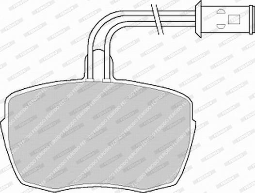 Ferodo FVR543 - Kit de plaquettes de frein, frein à disque cwaw.fr