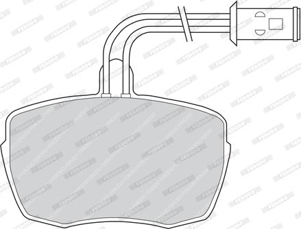 Ferodo FVR543 - Kit de plaquettes de frein, frein à disque cwaw.fr