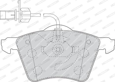 Ferodo FVR1484 - Kit de plaquettes de frein, frein à disque cwaw.fr