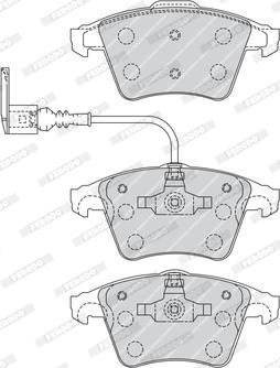 Ferodo FVR1643 - Kit de plaquettes de frein, frein à disque cwaw.fr