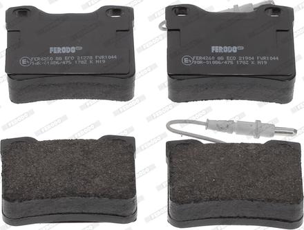 Ferodo FVR1044 - Kit de plaquettes de frein, frein à disque cwaw.fr