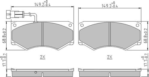 Ferodo FVR1351 - Kit de plaquettes de frein, frein à disque cwaw.fr