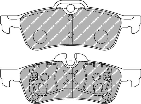 Ferodo Racing FCP1676H - Kit de plaquettes de frein, frein à disque cwaw.fr