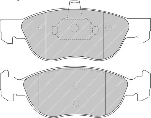 Ferodo Racing FCP1056H - Kit de plaquettes de frein, frein à disque cwaw.fr