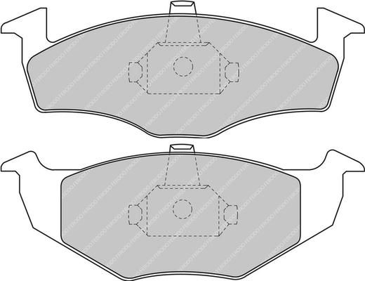 Ferodo Racing FCP1101H - Kit de plaquettes de frein, frein à disque cwaw.fr