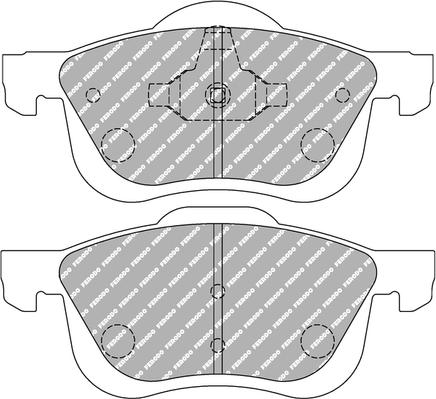 Ferodo Racing FCP1382H - Kit de plaquettes de frein, frein à disque cwaw.fr