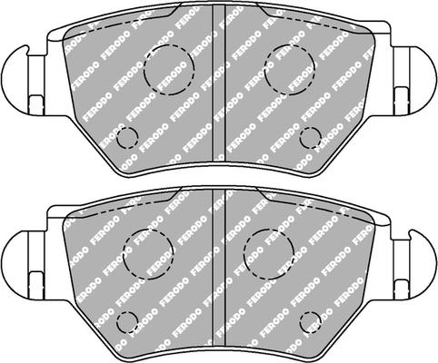 Ferodo Racing FCP1294H - Kit de plaquettes de frein, frein à disque cwaw.fr