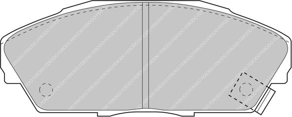 Ferodo Racing FCP748H - Kit de plaquettes de frein, frein à disque cwaw.fr