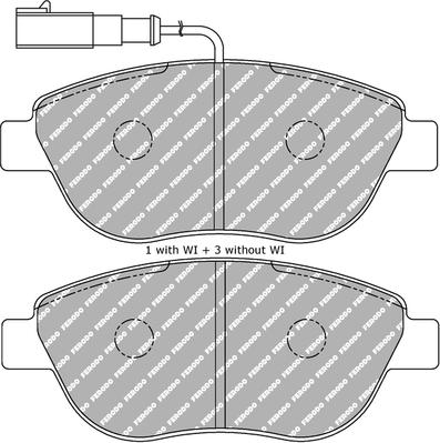 Ferodo Racing FDS1467 - Kit de plaquettes de frein, frein à disque cwaw.fr