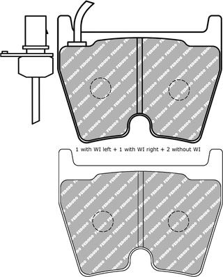 Ferodo Racing FDS1664 - Kit de plaquettes de frein, frein à disque cwaw.fr