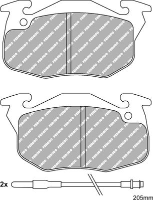 Ferodo Racing FDS393 - Kit de plaquettes de frein, frein à disque cwaw.fr