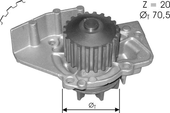 FERRON TOP12600003 - Pompe à eau cwaw.fr