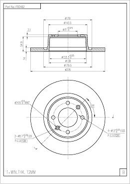 FI.BA FBD462 - Disque de frein cwaw.fr