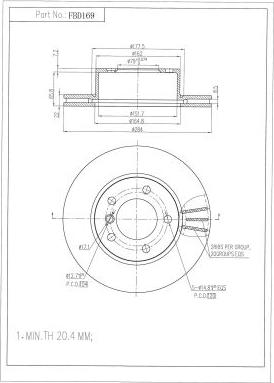 FI.BA FBD169 - Disque de frein cwaw.fr