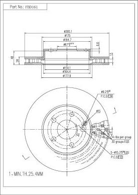 FI.BA FBD161 - Disque de frein cwaw.fr