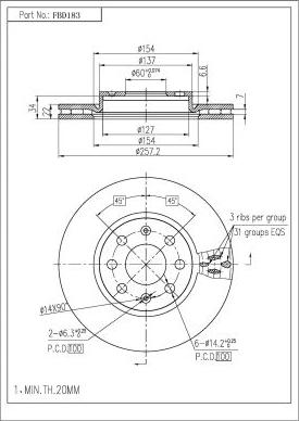 FI.BA FBD183 - Disque de frein cwaw.fr