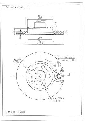 FI.BA FBD353 - Disque de frein cwaw.fr