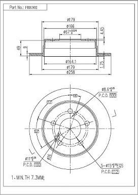 FI.BA FBD302 - Disque de frein cwaw.fr