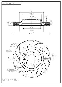 FI.BA FBD336L/H - Disque de frein cwaw.fr