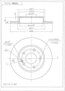 FI.BA FBD378 - Disque de frein cwaw.fr