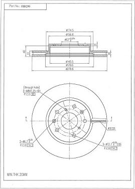 FI.BA FBD299 - Disque de frein cwaw.fr