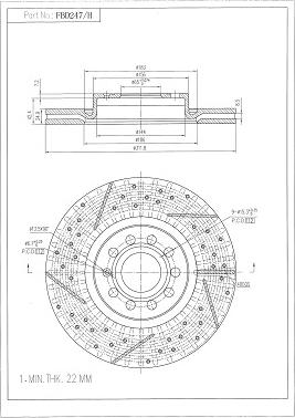 FI.BA FBD247/H - Disque de frein cwaw.fr